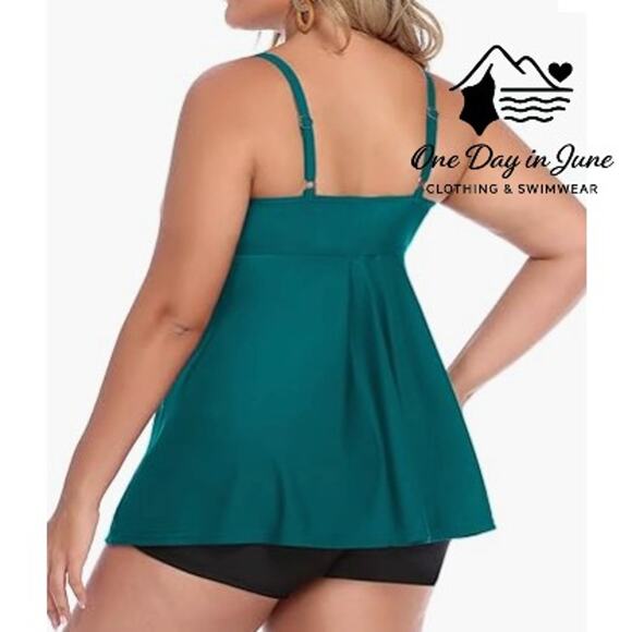 Avidlove Plus Size Boyshort Tankini Swimsuit Size XXL - Picture 2 of 6
